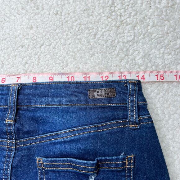 Tinseltown Distressed Denim Skirt 5 - Picture 7 of 8